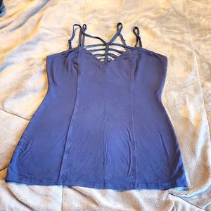 BKE Navy Strappy Tank Top
